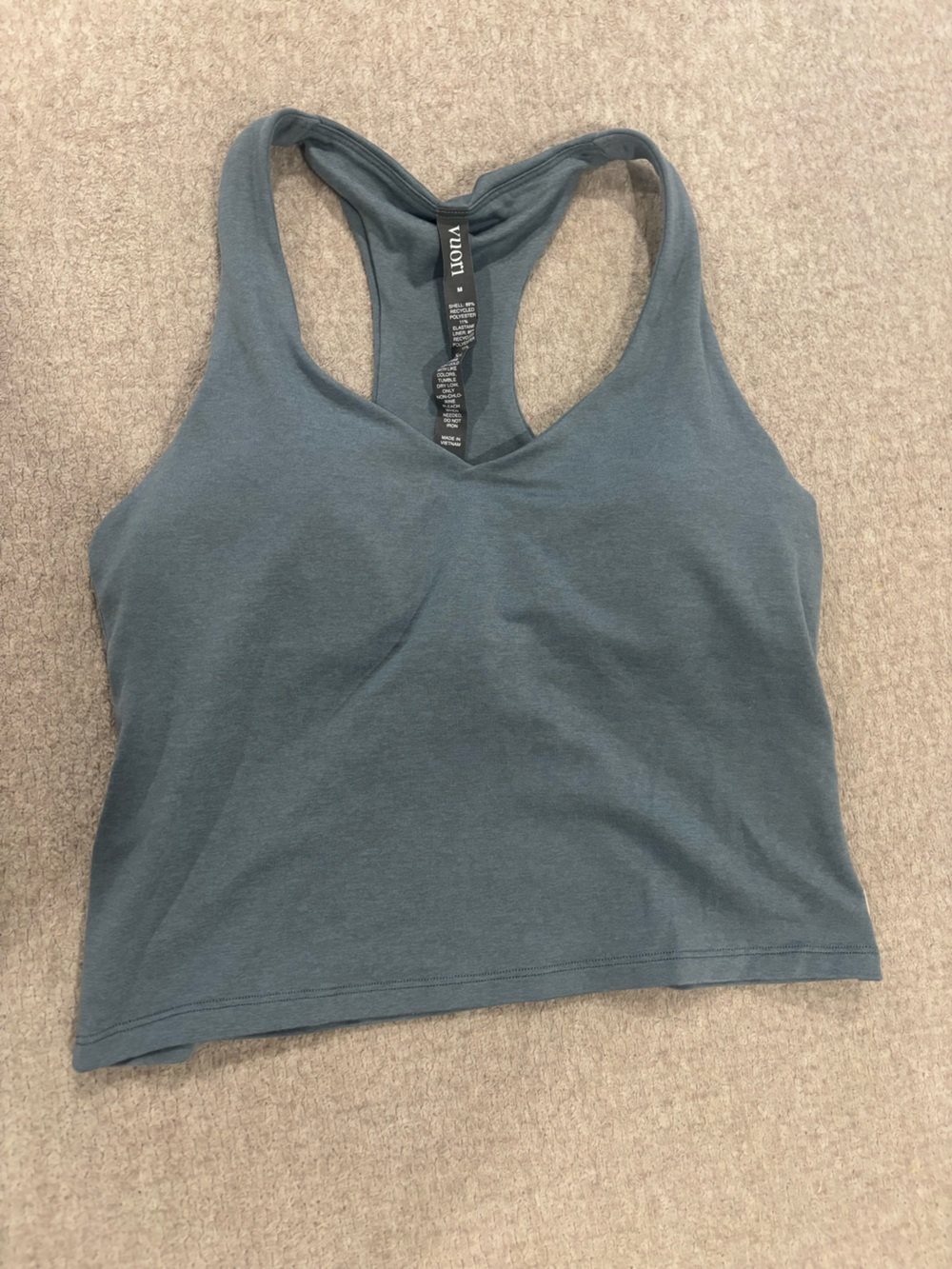 Vuori Slate Blue Racerback Tank